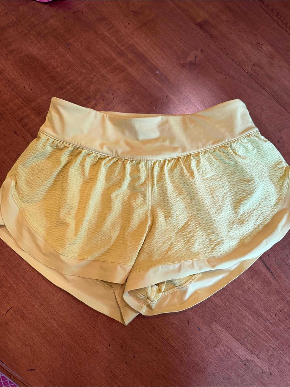 lululemon athletica Yellow Layered Athletic Shorts